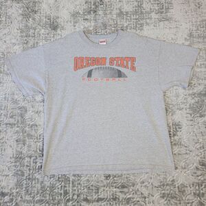 Vintage Oregon State Beavers Shirt Mens Extra Large XL Gray NCAA Football